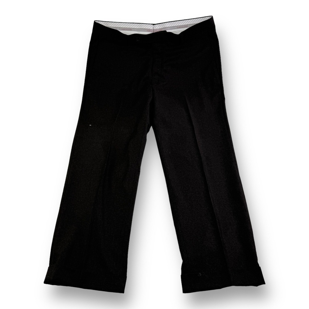 Samuelsohn Brown Ice Wool Super 150's Flat‎ Front Dress Pants Mens Size 36X27